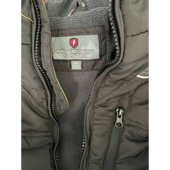 BOYS PROTECTION SYSTEM Kids hooded winter jacket, full zip, Small - Picture 3 of 7